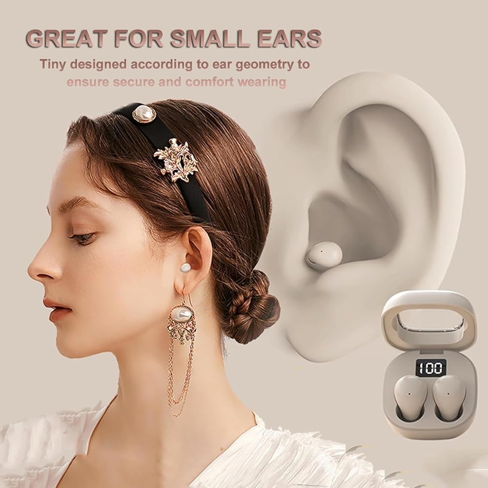 Invisible Sleep Earbuds Ultra Small Bluetooth Hidden for Side Sleepers